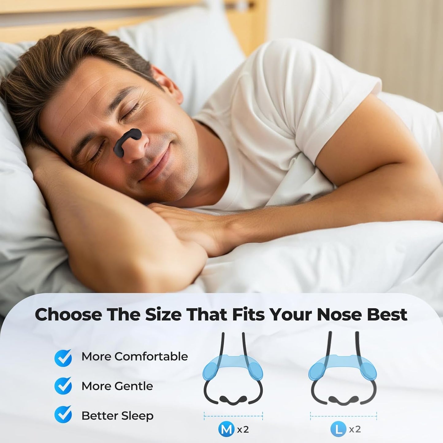 Nasal Strips for Snoring, Extra Strength Nose Strips for Congestion Improve Breathing Sleeping Quality, Snoring Solution for Running, Anti Snore Devices for Men Women All Night Comfort, 30 Counts
