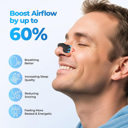 Nasal Strips for Snoring, Extra Strength Nose Strips for Congestion Improve Breathing Sleeping Quality, Snoring Solution for Running, Anti Snore Devices for Men Women All Night Comfort, 30 Counts