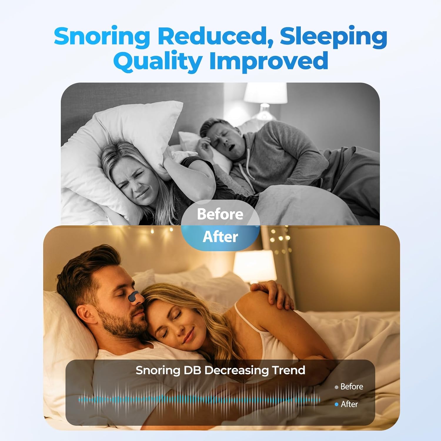 Nasal Strips for Snoring, Extra Strength Nose Strips for Congestion Improve Breathing Sleeping Quality, Snoring Solution for Running, Anti Snore Devices for Men Women All Night Comfort, 30 Counts
